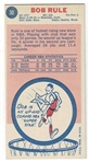 1969 Topps Basketball #30 Bob Rule - Seattle SuperSonics RC